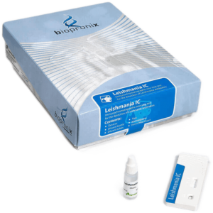 immagine descrittiva kit Leishmania IC test rapido trasparente