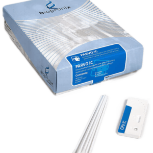 immagine descrittiva kit parvovirus trasparente test rapidi