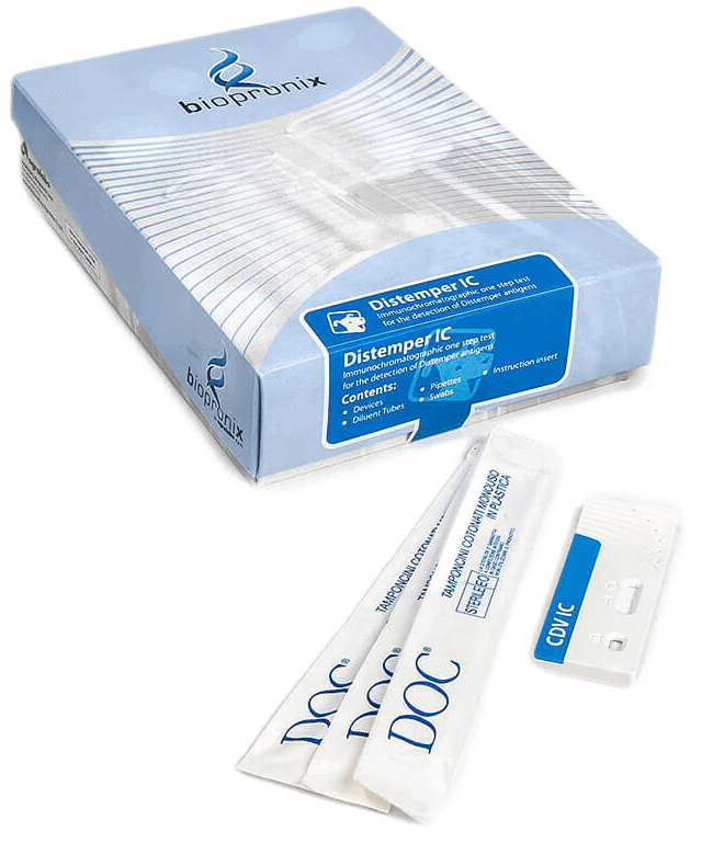Immagine descrittiva kit distemper IC test rapidi