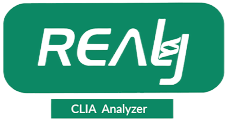 immagine descrittiva logo realy tech. immagine descrittiva kit immunofluorescenza per analizzatore chemilluminescenza ChLia, analizzatore immunologico chlia, strumentazione diagnostica chlia, analizzatore monotest chemilluminescenza.