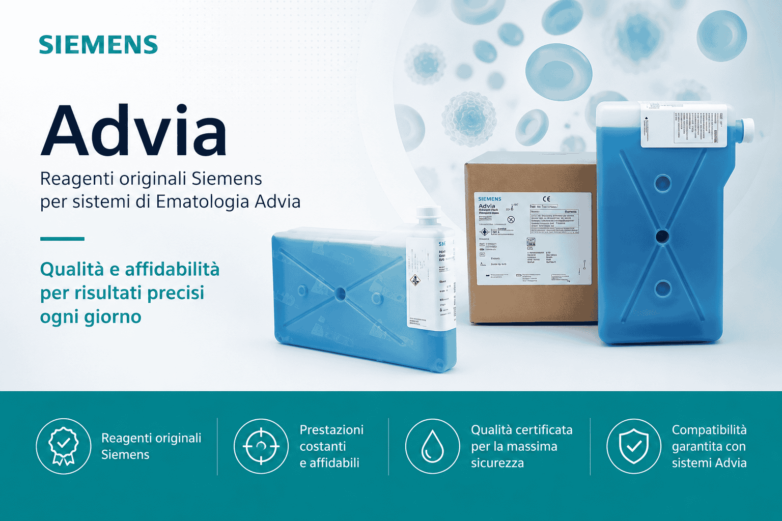 Reagenti originali Siemens ADVIA 120 e 2120 per ematologia